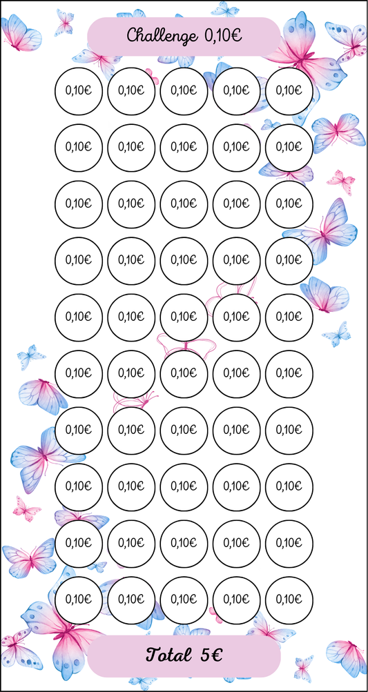 Tracker Challenge Papillon 0.10€