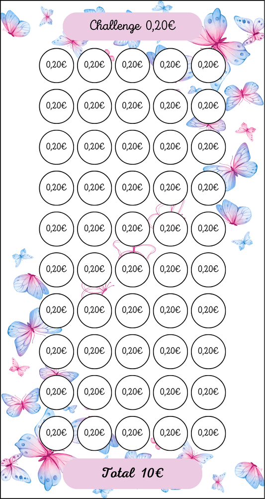 Tracker Challenge Papillon 0.20€