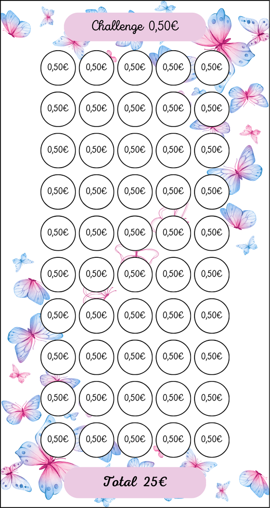 Tracker Challenge Papillon 0.50€
