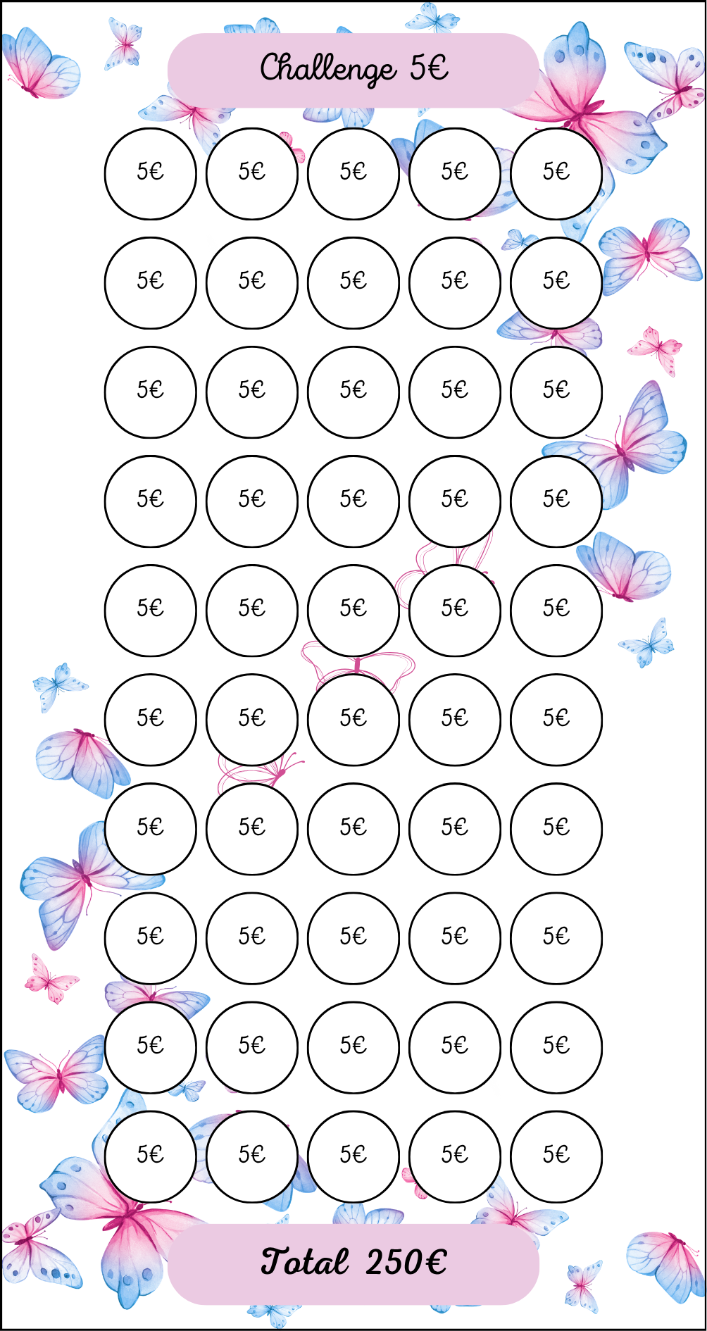 Tracker Challenge Papillon 5€