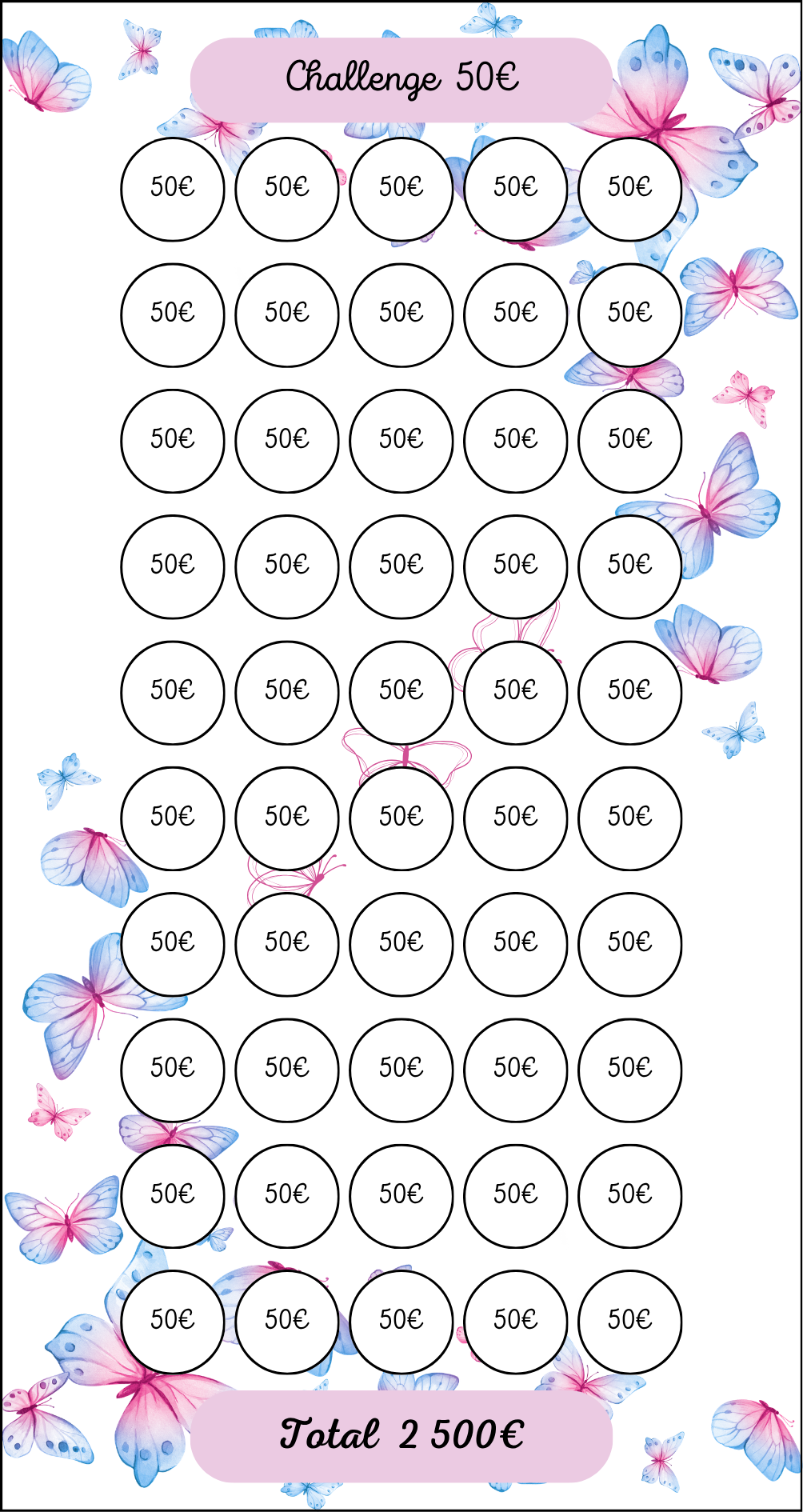 Tracker Challenge Papillon 50€