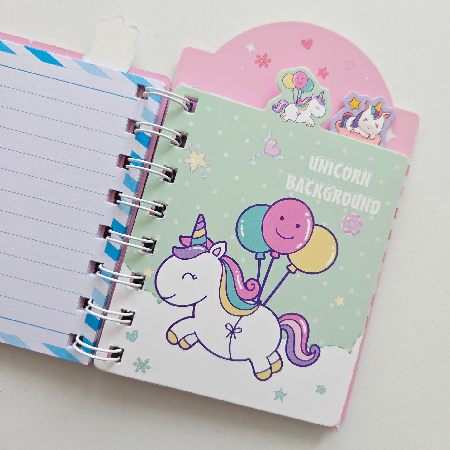 Carnet Licorne Rose