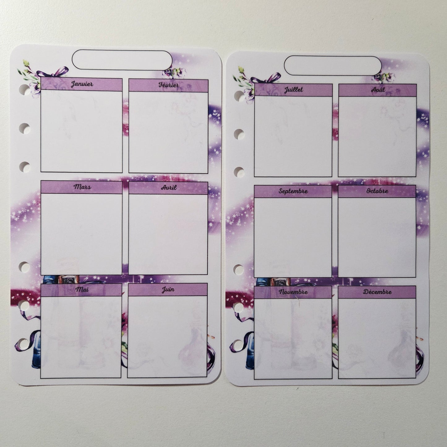 Calendrier Annuel A6