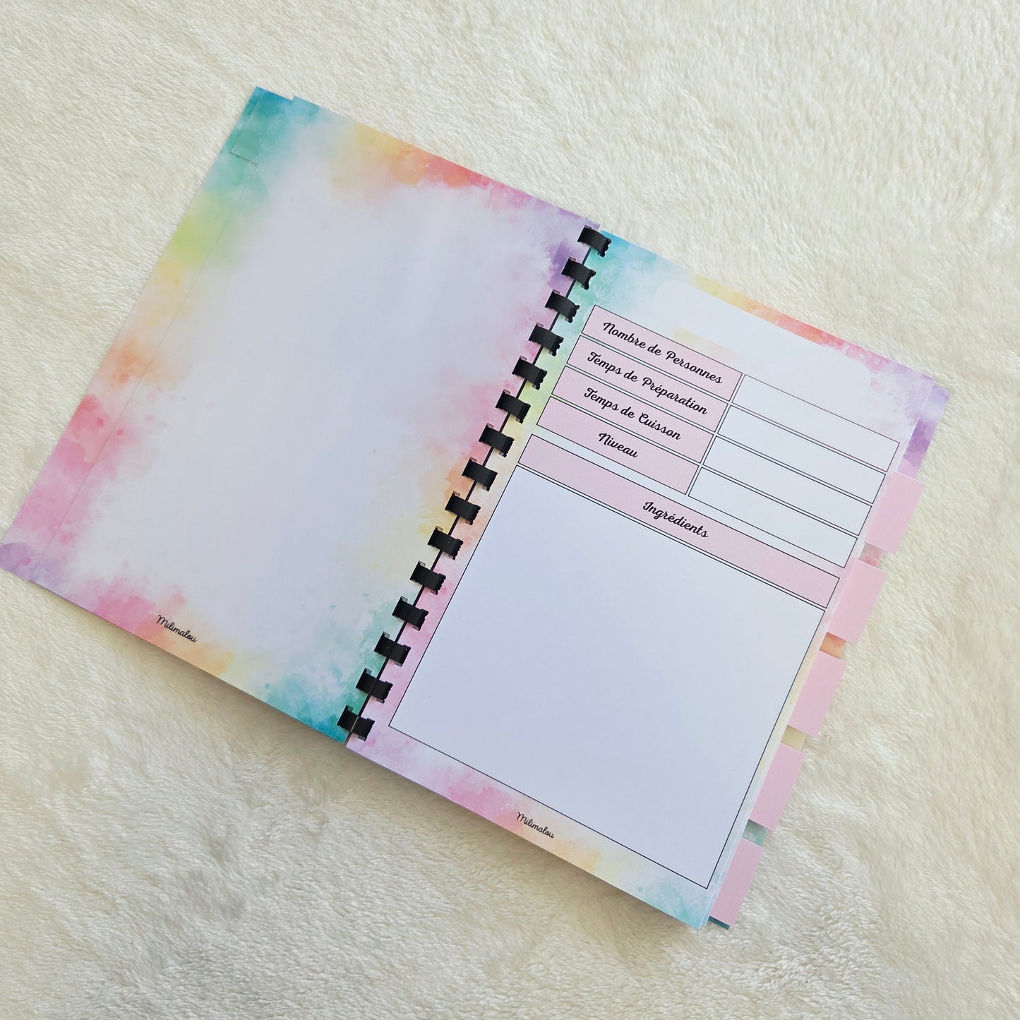 Carnet Recettes de Cuisine A5