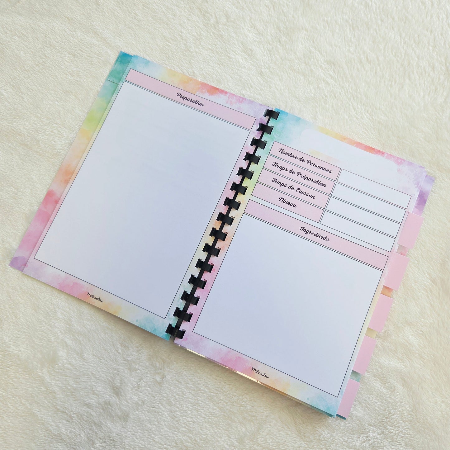 Carnet Recettes de Cuisine A5