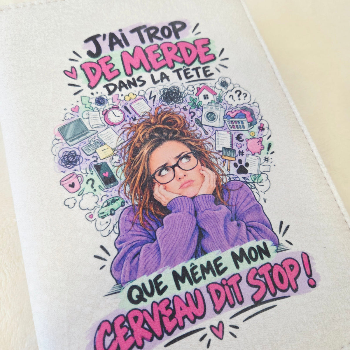 Bloc Notes A5 Simili Cuir Stop