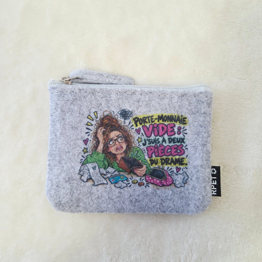Porte Monnaies Feutrine Drame