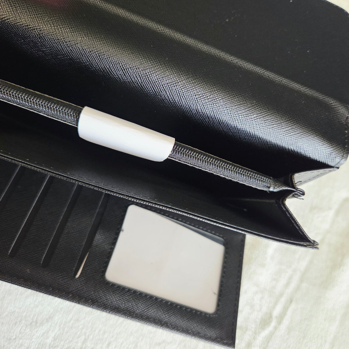 Portefeuille Simili Cuir Noir
