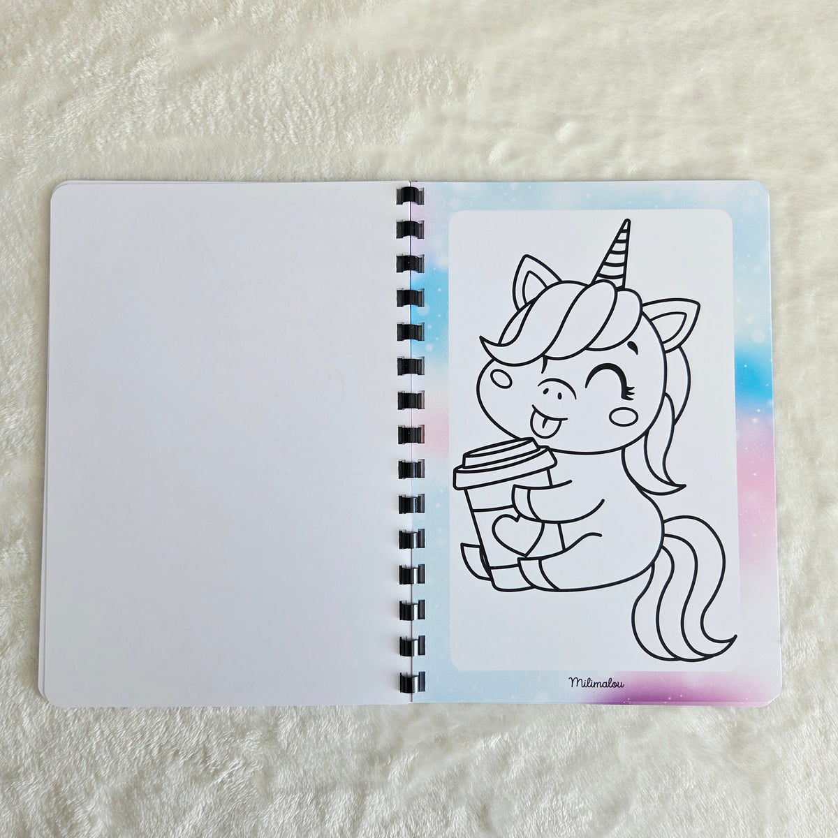 Coloriage A5 Licorne