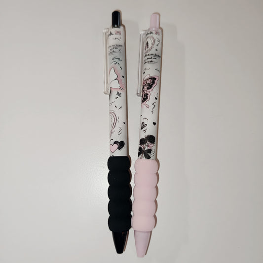 Stylo Papillon Gris