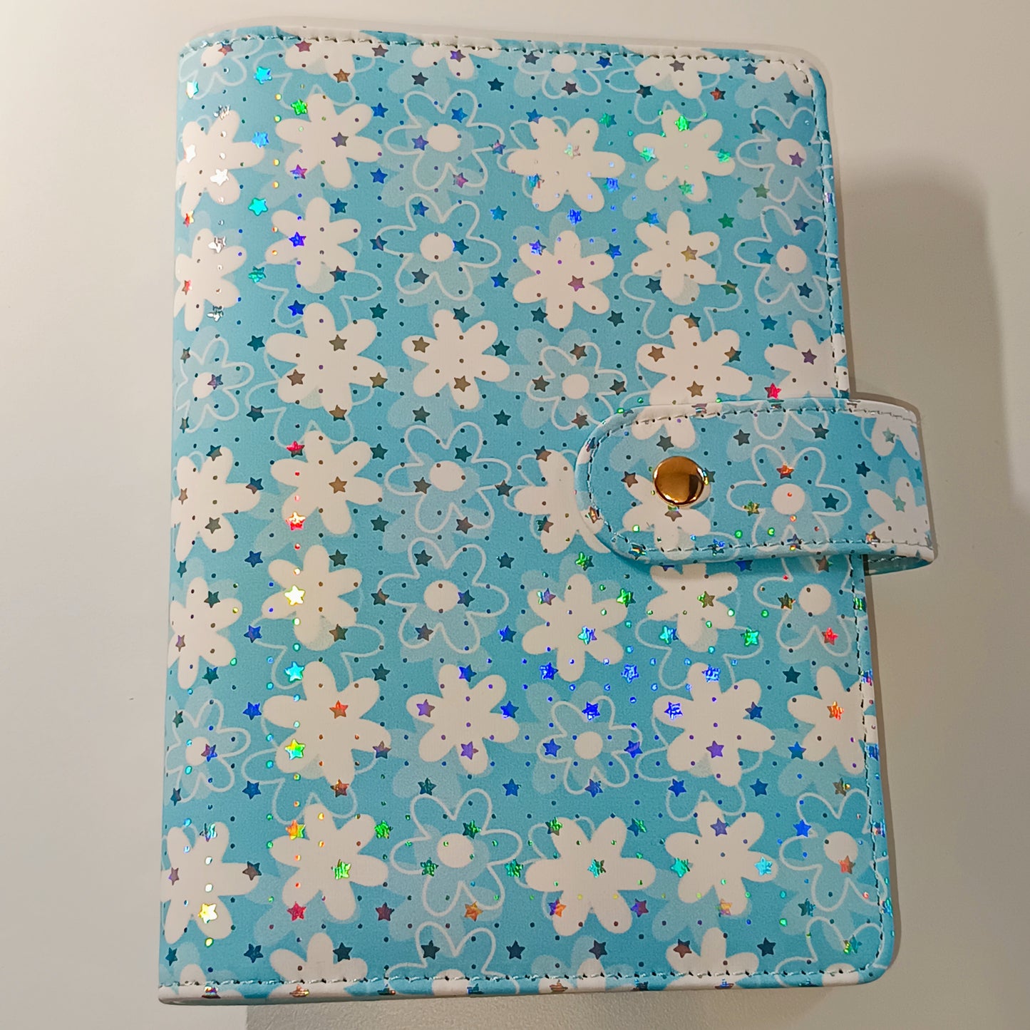 Classeur A6 Fleurs Holographique