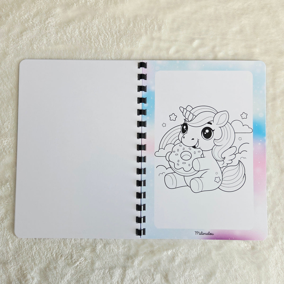 Coloriage A5 Licorne