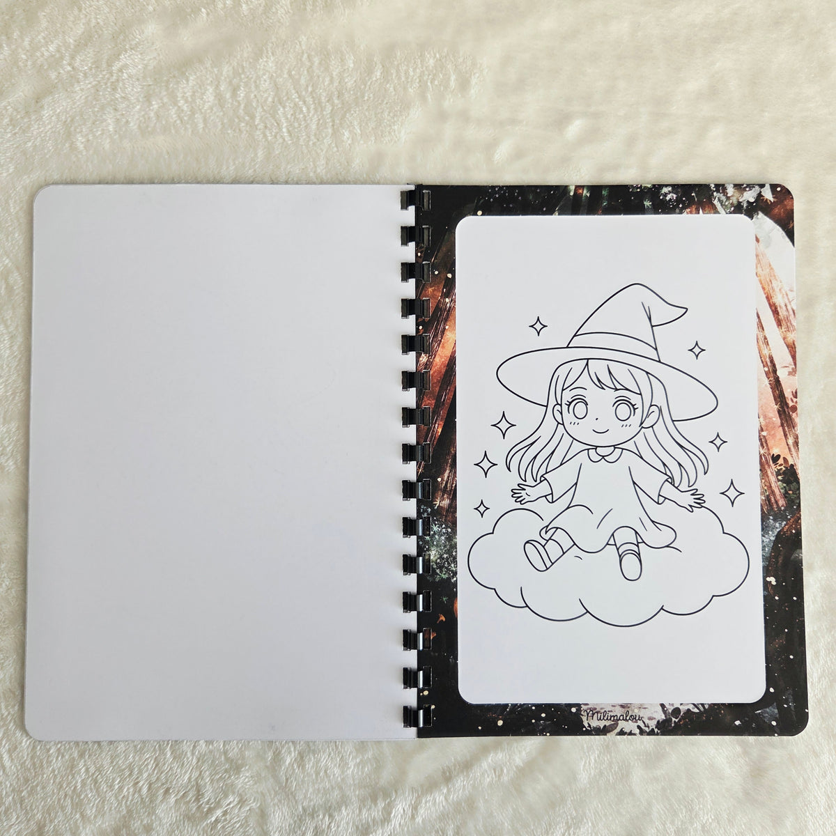 Coloriage A5 Sorcière