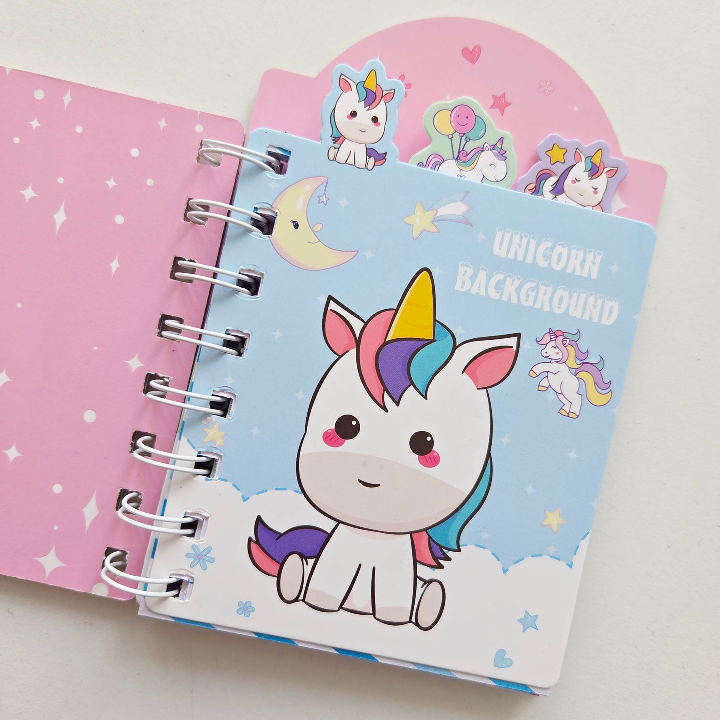 Carnet Licorne Rose