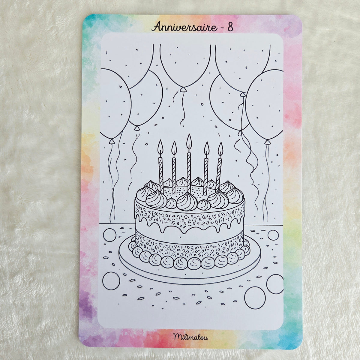 Colo Anniversaire A5 (Lot de 10)