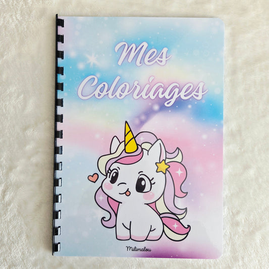 Coloriage A5 Licorne