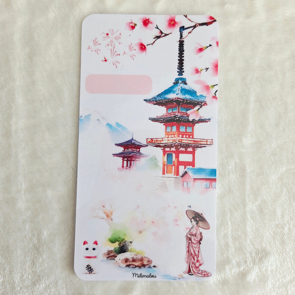 Page de Garde et Suivi A6 Japon
