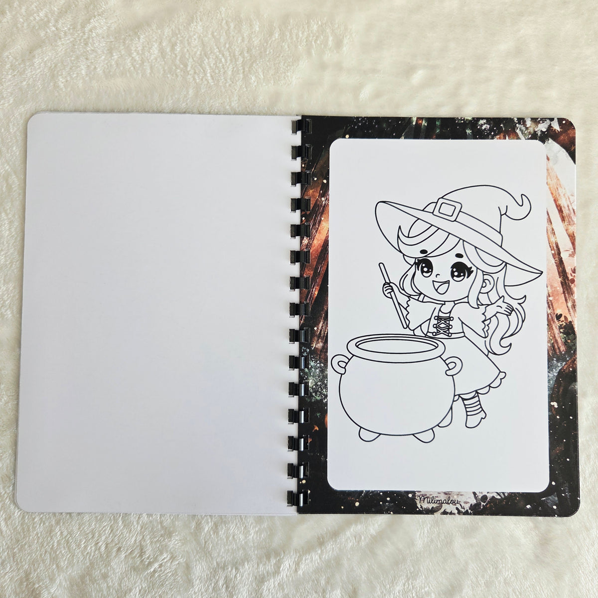 Coloriage A5 Sorcière
