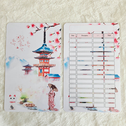 Page de Garde et Suivi A5 Japon