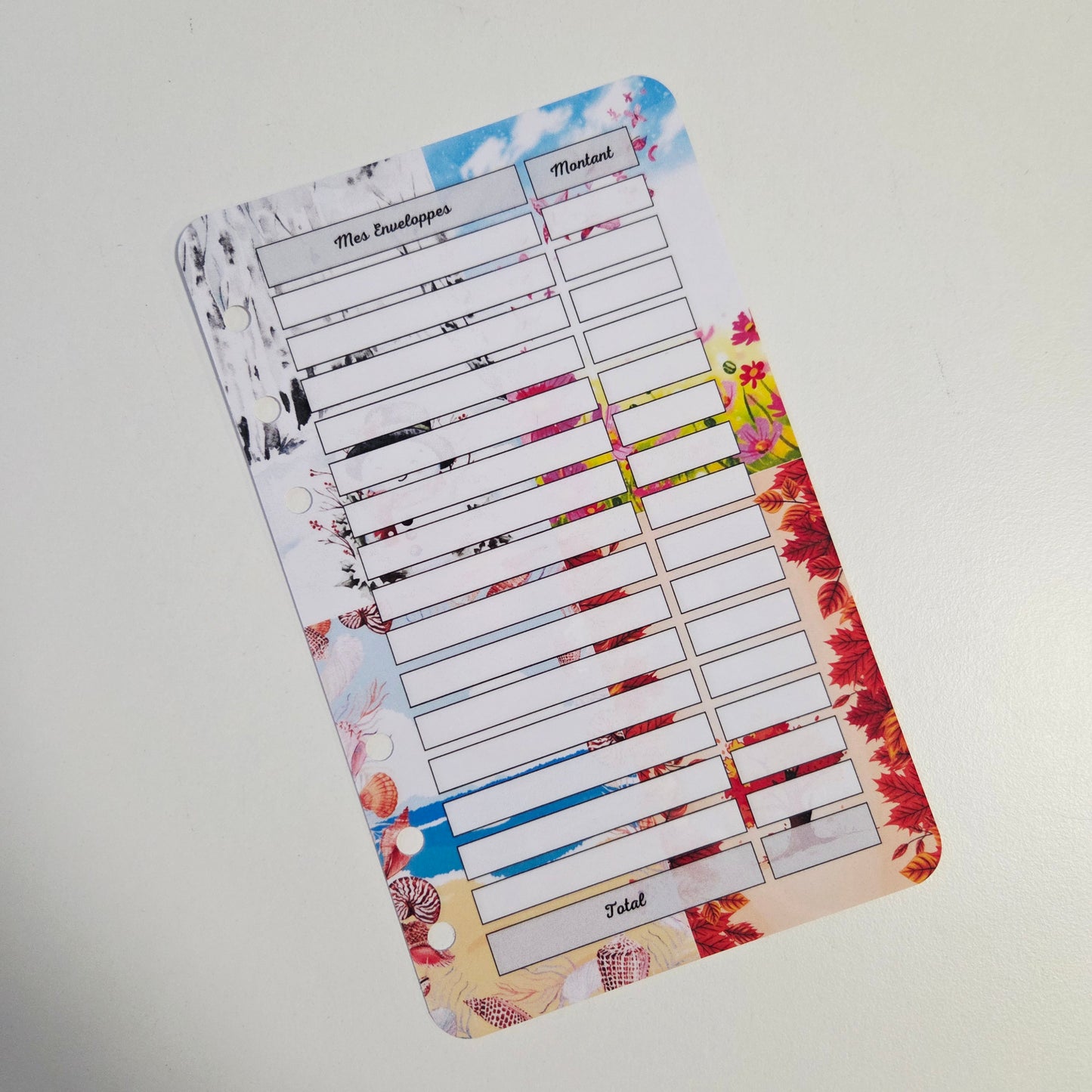 Fiches A6 Mes Enveloppes