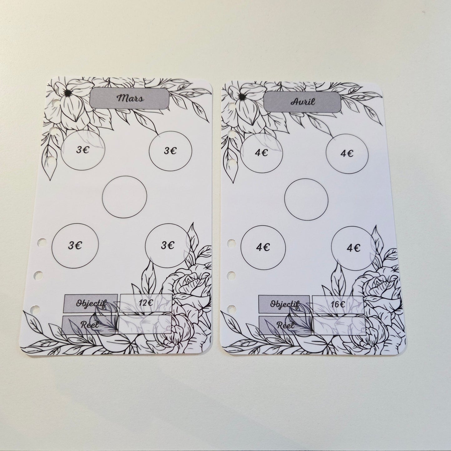 Défi Annuel A6 Feuilles Noir