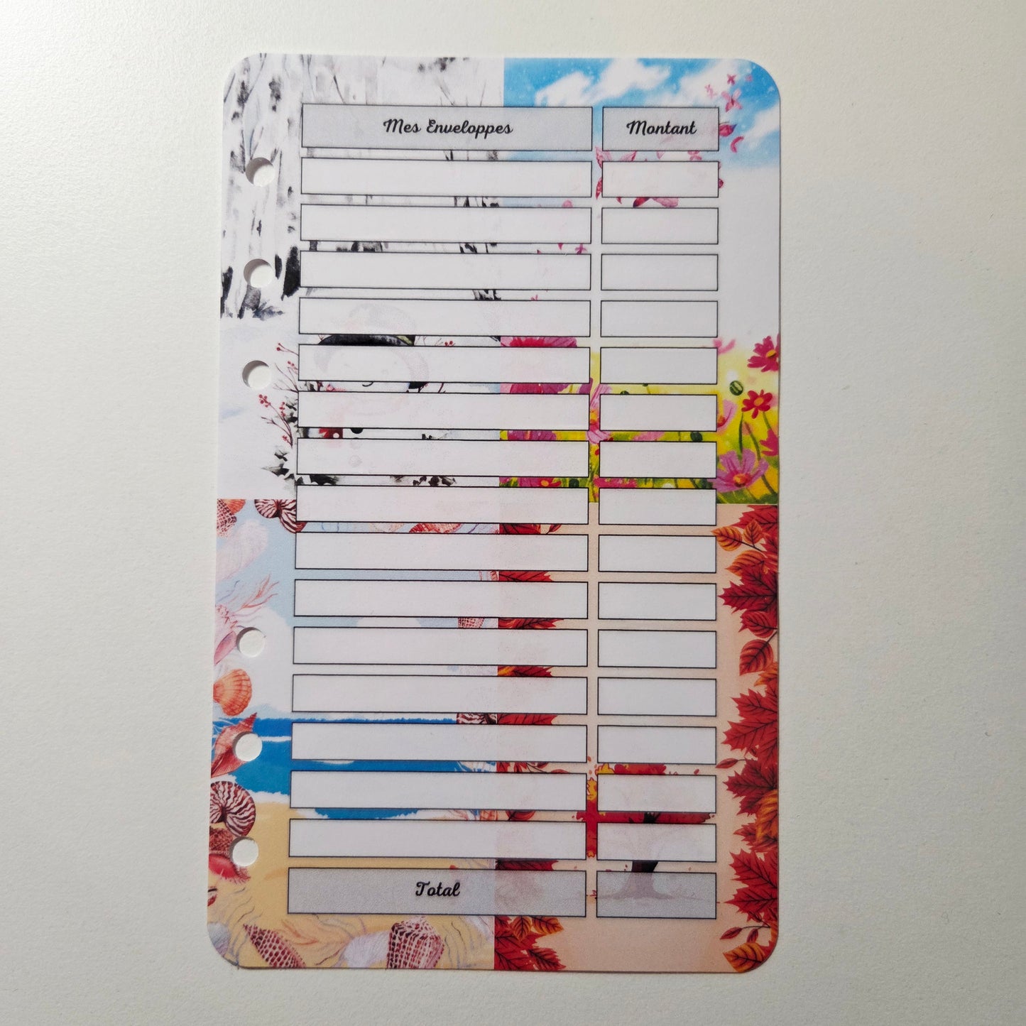 Fiches A5 Mes Enveloppes