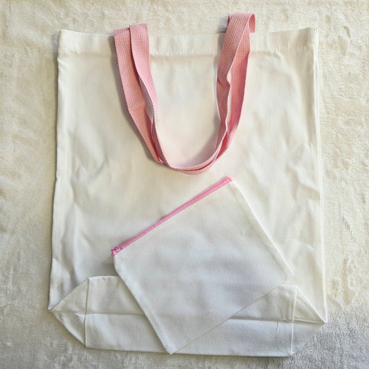 Tote Bag ou Pochette Rose