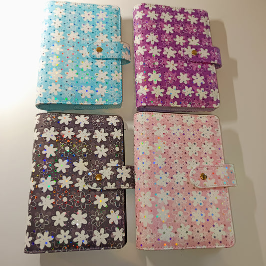 Classeur A6 Fleurs Holographique