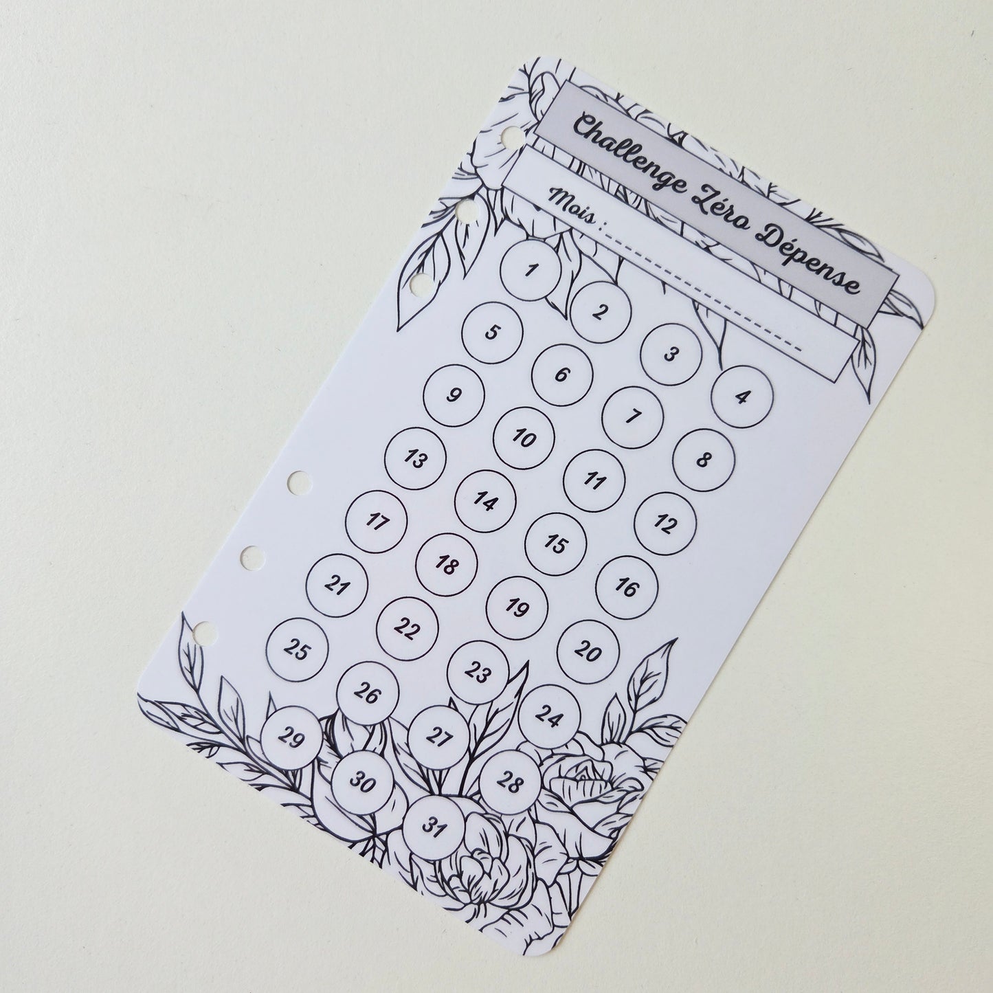 Challenge zéro Dépenses