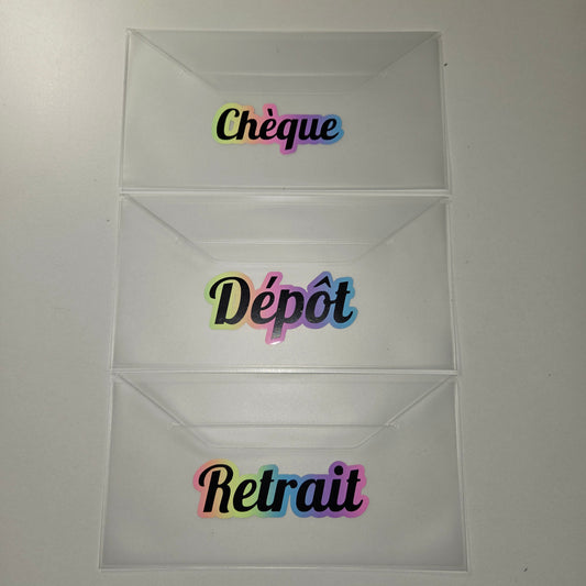 Enveloppes NON Perforé Couleur Noir