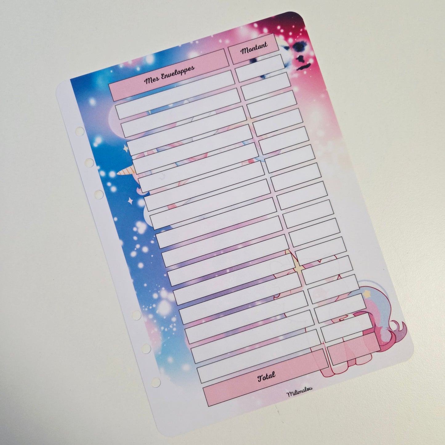 Fiches A5 Mes Enveloppes