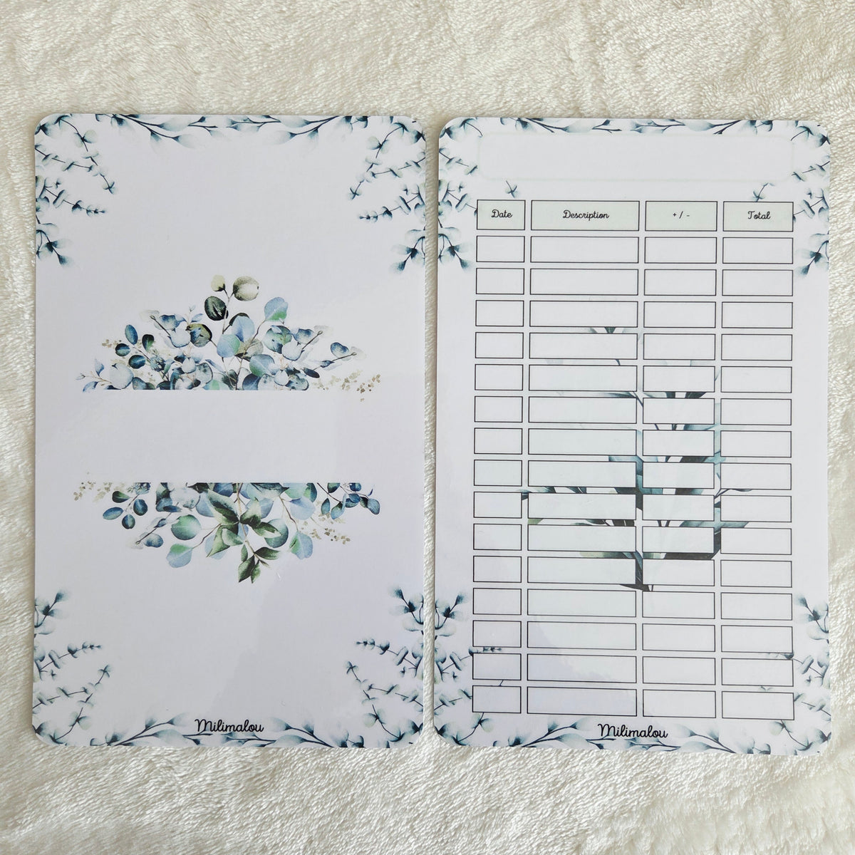 Page de Garde et Suivi A5 Plante