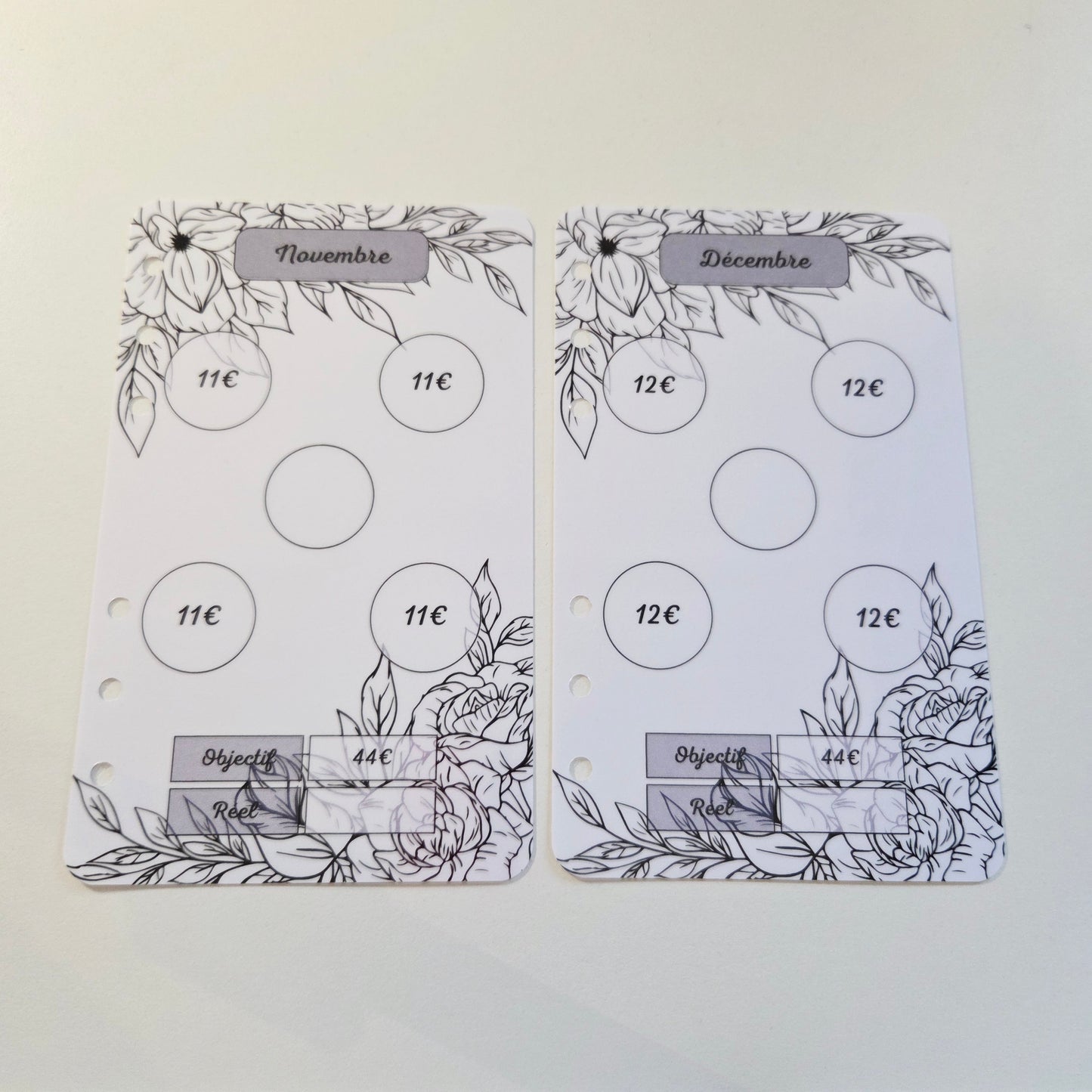 Défi Annuel A6 Feuilles Noir