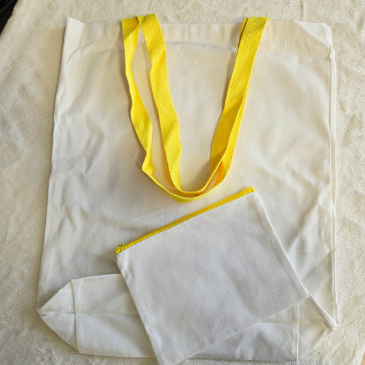 Tote Bag ou Pochette Jaune