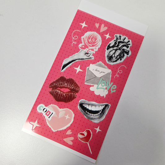 Planche Stickers Love