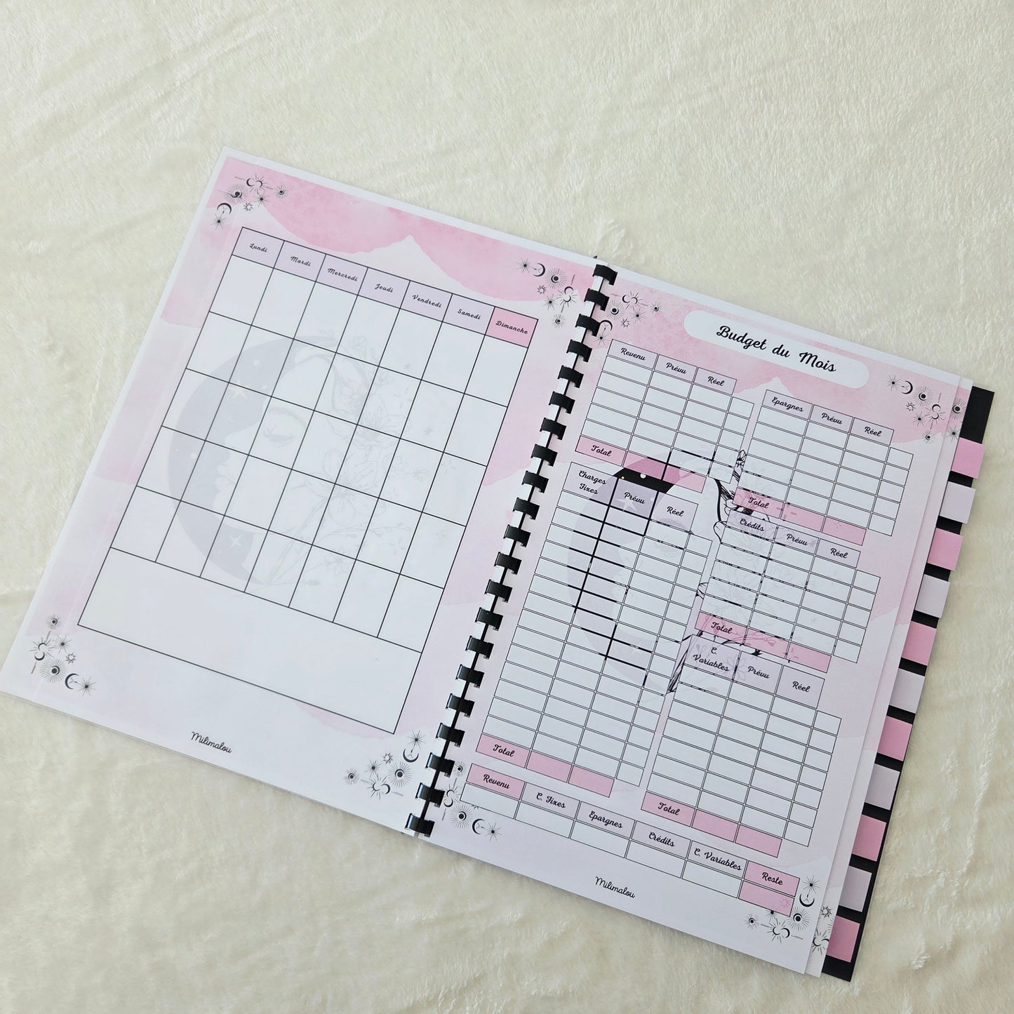 Budget 12 mois Lune Rose