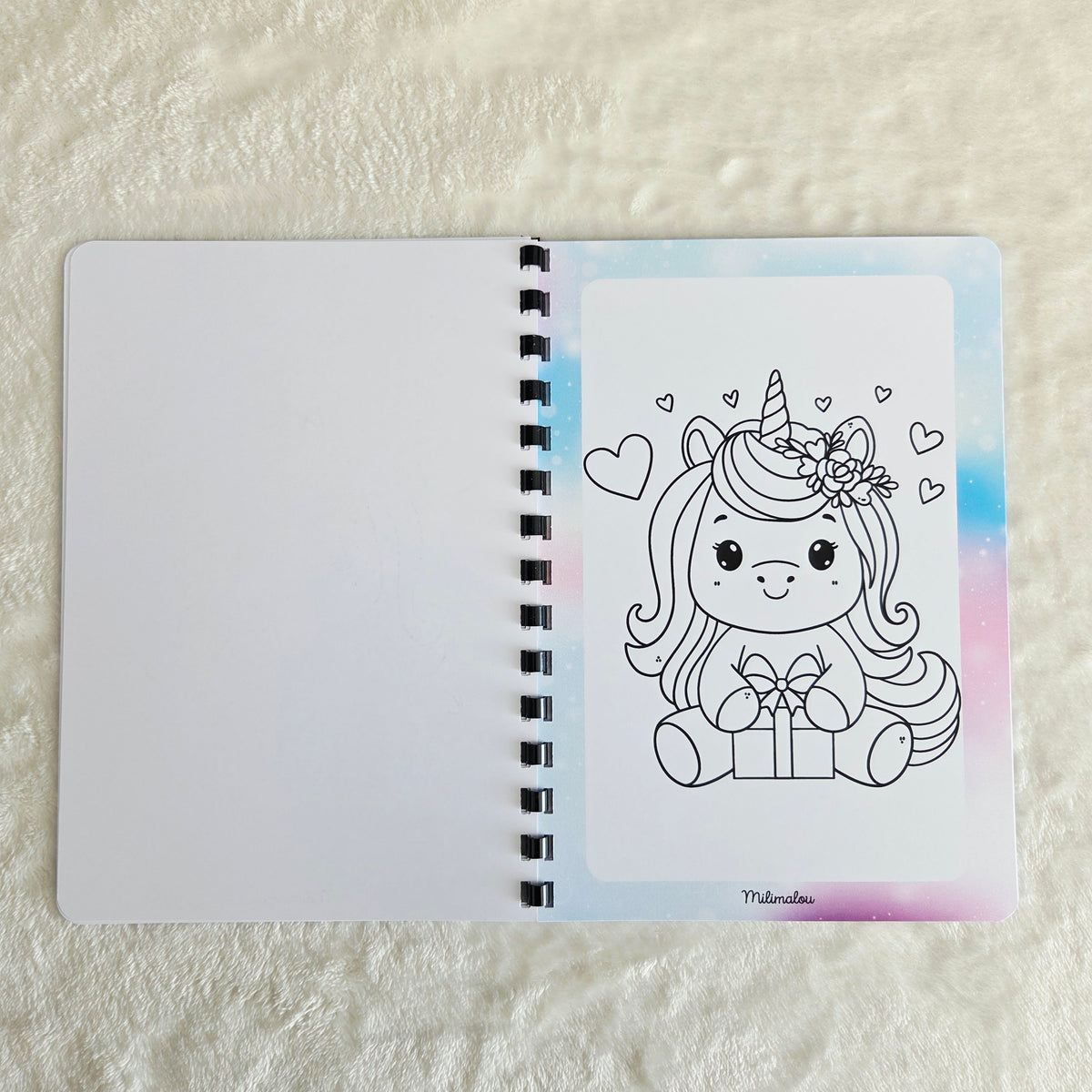 Coloriage A5 Licorne