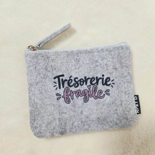 Porte Monnaies Feutrine Trésorerie Fragile