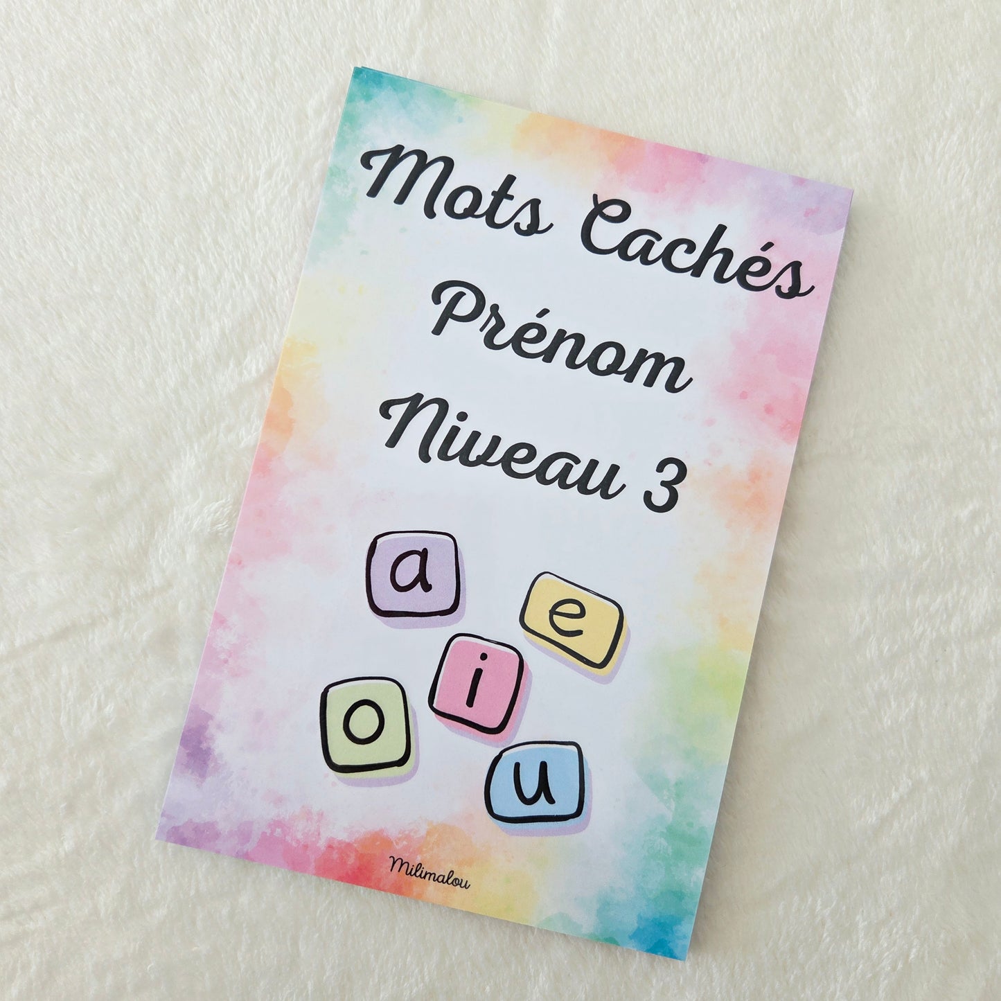 Mots Cachés Prénom Niveau 3