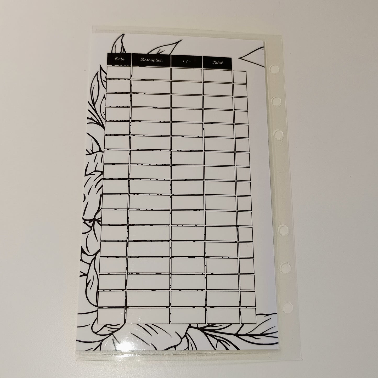 Enveloppes Feuilles Noir