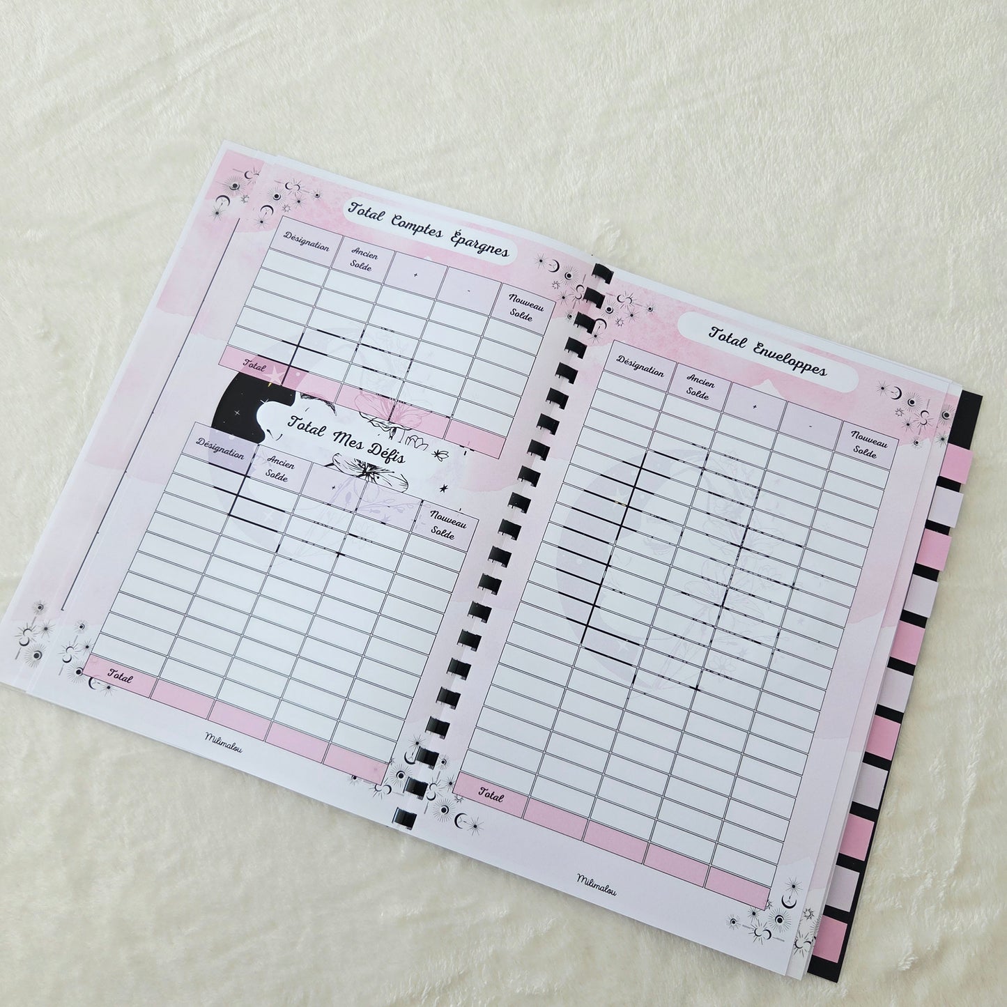 Budget 12 mois Lune Rose