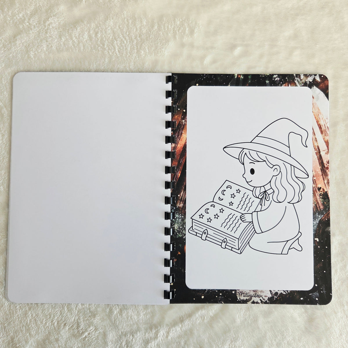 Coloriage A5 Sorcière