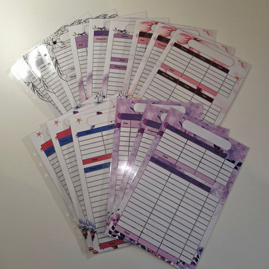 Lot 3 fiches Budget A5 (Imparfait)