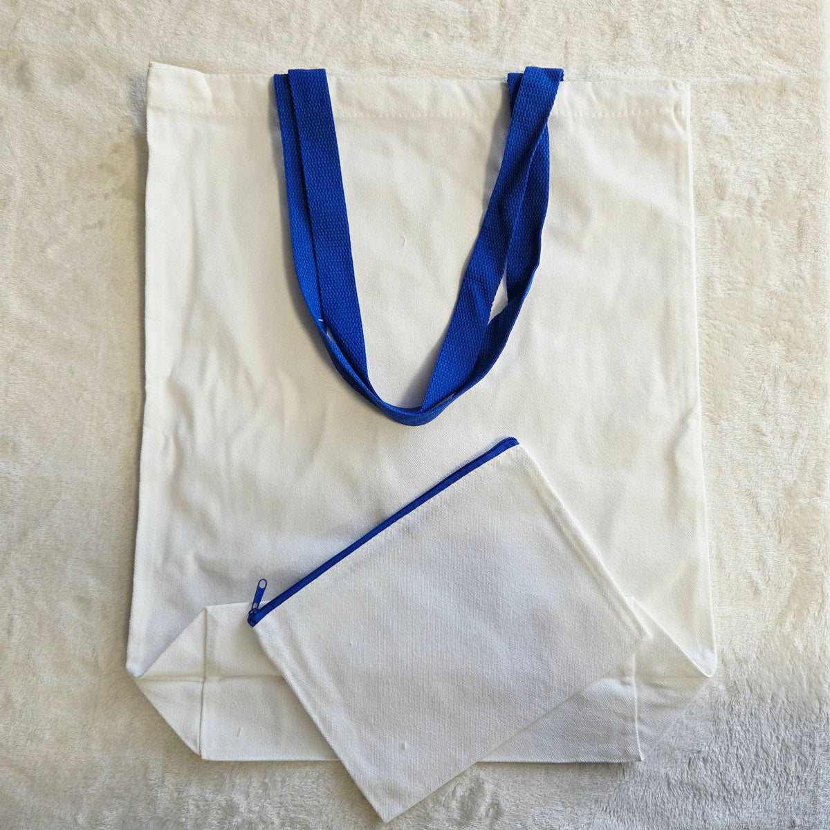 Tote Bag ou Pochette Bleu Foncé