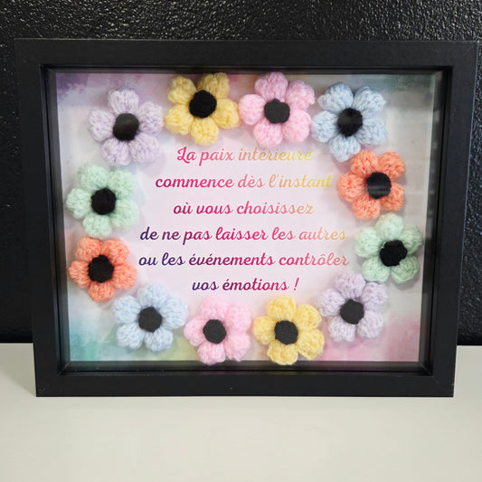 Cadre Rectangle Noir ( Paix Interieur)
