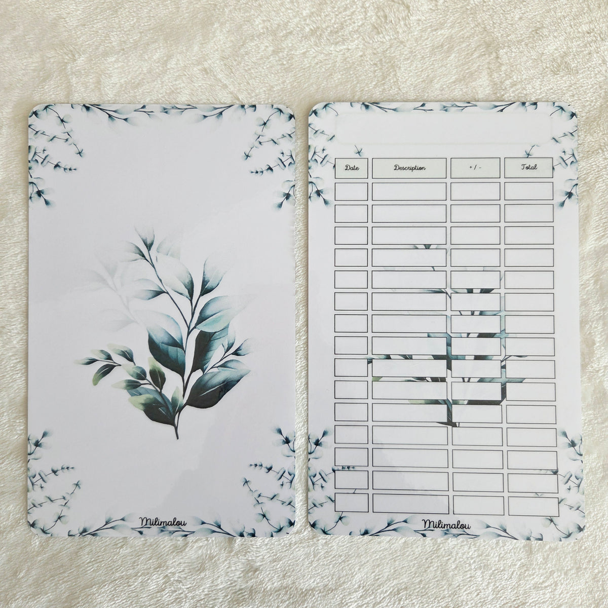 Page de Garde et Suivi A5 Plante