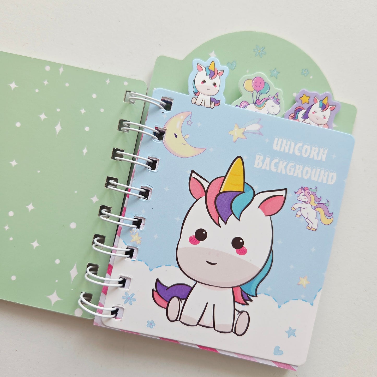 Carnet Licorne Vert