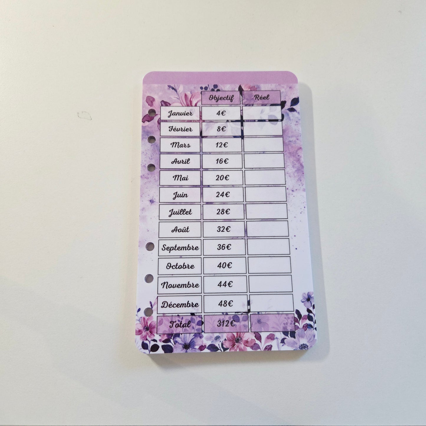 Défi Annuel A6 Violet