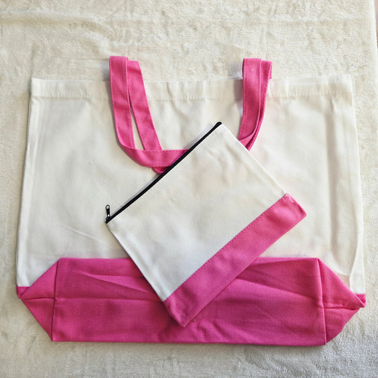 Sac Cabas ou Pochette Rose Vif