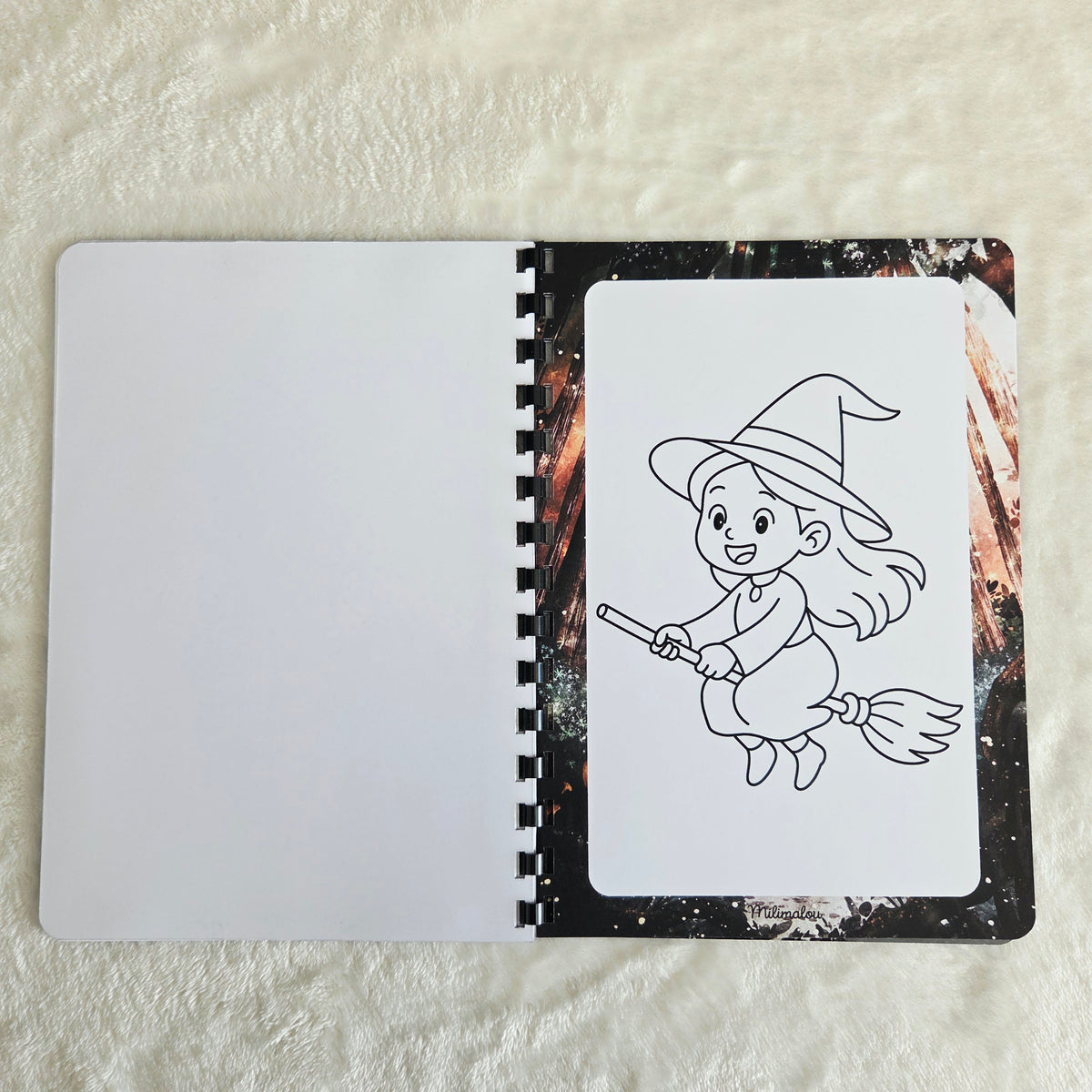 Coloriage A5 Sorcière